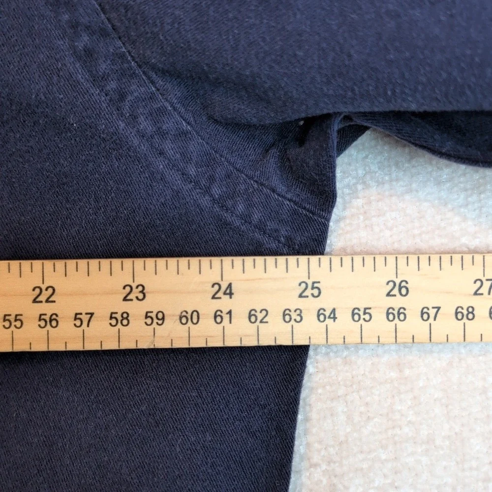 Polo Ralph Lauren Mens Md Navy Blue Cotton Twill Button Down Shirt Office